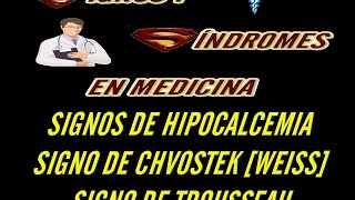 Hipocalcemia Signo de Chvostek y Trousseau [upl. by Xino]