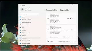 How To Turn On Magnifier On or Off Windows 11 Tutorial [upl. by Elburt839]