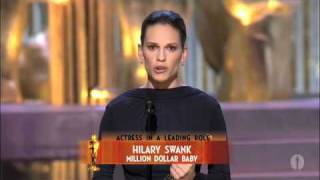 Hilary Swank Wins Best Actress 2005 Oscars [upl. by Htebaras]