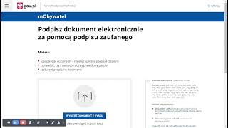 govTech ePUAP plus profil zaufany w akcji  podpisywanie dokumentu i weryfikacja podpisu w pdf [upl. by Sari78]