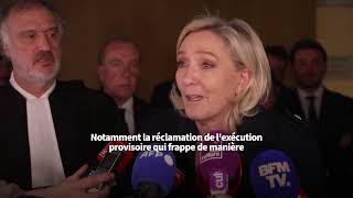 «Le parquet est extrêmement outrancier» Marine Le Pen réagit à la peine dinéligibilité requise [upl. by Adiehsar]