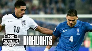 Greece vs England UEFA Nations League Highlights  FOX Soccer [upl. by Tarryn475]