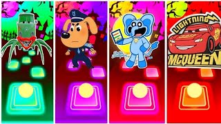 Bus Eater🔶Sheriff Labrador🔶Smiling Critters🔶 McQueen Eater✨Who is Best [upl. by Gwen]