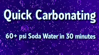 Quick Carbonation Setup Soda Water [upl. by Stefanac]