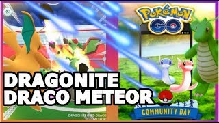 DRACO METEOR VS OUTRAGE WHICH ONE IS BETTER  POKEMON GO SHINY DRAGONITE  COMMUNITY DAY DRATINI [upl. by Hegyera]