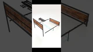 🔨 Assemble Likimio Bed Frame Unboxing and Setup Guide Shorts [upl. by Hgielar458]