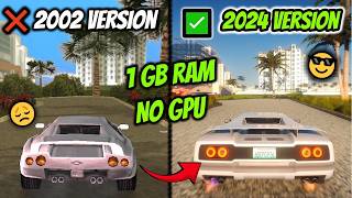 GTA Vice City 2024 Version Is Here   LOW END PC [upl. by Reste]