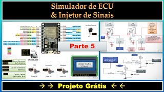 SIMULADOR MÓDULO DE INJEÇÃO ELETRÔNICA LINHA LEVE COM INJETOR DE SINAIS CASEIRO  PARTE 5 [upl. by Ennyletak]