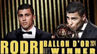 ballon dor 2024  RODRI  ballon dor 2024 mens winner  ballon dor 2024 winnerballondor [upl. by Sebastian373]