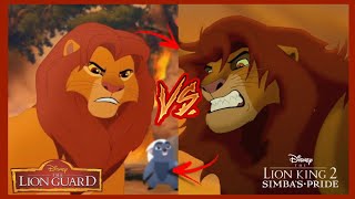 quotTraços da Guarda do Leão vs O Rei Leão 1 e 2quotTraits of the Lion Guard vs The Lion King 1 and 2 quot [upl. by Eoz116]