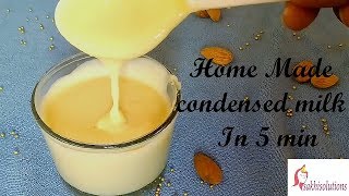 Homemade condensed milk within minutes quick condensed milk recipe sakhisolutionscom [upl. by Rosetta563]