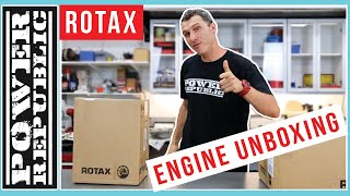 Rotax Senior Max 125 Engine Unboxing  POWER REPUBLIC [upl. by Aerdnaxela606]