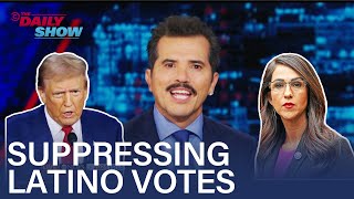 John Leguizamo Breaks Down the SAVE Act and Latino Voter Suppression  The Daily Show [upl. by Quiteri]