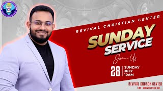 🔴 LIVE  SUNDAY SERVICE  PrJESSON KURIAN  28thJULY2024  Revival Christian Center International [upl. by Strephonn]