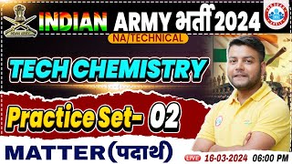 Indian Army 2024  Army NA Tech Chemistry Practice Set 02 Army Tech Che Previous Year Questions [upl. by Babbette]