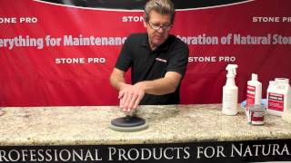 Stone Pro How To Polish Granite Countertops [upl. by Eatnwahs]