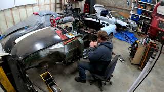 Oneshot Mgb Rocker Removal And Replacement mgb carrestoration hotrod automobile [upl. by Brittany]