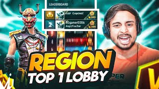 Angry Youtuber Rg Gamer 🤬 Tried To Break My Streak In Region Top 1 Lobby 🤯 Garena Free Fire [upl. by Plato472]