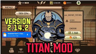 Shadow Fight 2 Titan MOD APK LinkMax Level 52All Weapons UnlockedSF2 Hack Download [upl. by Ahcsrop]