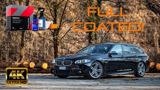 My BMW 5er in Carbonschwarz Full Detailed and Coated whit Cquartz UK 30 [upl. by Nedearb]