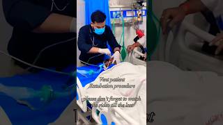 Ventilator patient Extubation procedure icushortvideoyutubeshorts [upl. by Ahseinek]