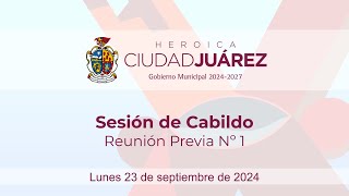 23092024  Sesión de Cabildo Nº 1 · Reunión Previa [upl. by Elleniad]