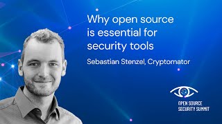 Sebastian Stenzel Cryptomator Open Source Security Summit 2022 [upl. by Sigvard972]