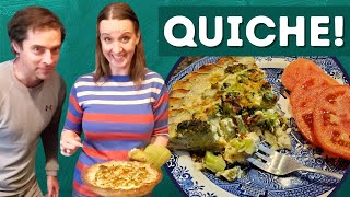 HOW TO MAKE VEGETARIAN QUICHE with POTATO CRUST A nutrition comedy featuring cheddar and broccoli [upl. by Assilana703]