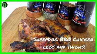 BBQ Chicken Legs and Thighs On the Weber Genesis Grill  SheepdogBBQcom [upl. by Venezia181]