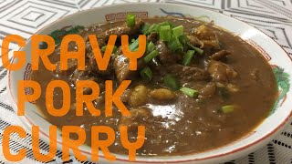 How to make gravy pork curry  simple homemade pork curry [upl. by Kurtis]