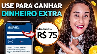 NOVO SITE PARA GANHAR DINHEIRO ONLINE  FAZ PAGAMENTO EM DÓLAR NO PAYPAL GADDIN COM [upl. by Araiek]