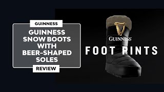 ▷ The SNOW BOOTS with the BEERSHAPED SOLE from GUINNESS 2023 [upl. by Kuhlman294]