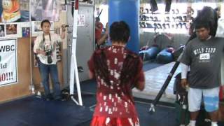 EXCLUSIVE 8COUNTNEWSCOM PACQUIAO TRAINING FOOTAGE 32609 [upl. by Noneek847]