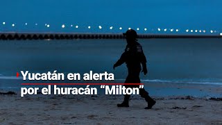 HURACÁN quotMILTONquot  Ya es categoría 5 y se halla a sólo 60 kilómetros de Progreso Yucatán [upl. by Cristal]