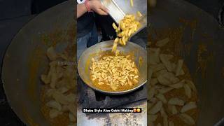 Dhaba Style Aloo Gobhi Making🥵😋 Indian Street Food [upl. by Adal]