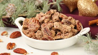 Candied Pecans  Easy amp Delicious Holiday Recipe  Edible Gift [upl. by Sillyrama]