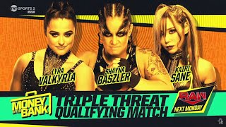 Valkyria vs Baszler vs Sane  Womens MITB Triple Threat Qualifying Match Raw Jun 24 2024 [upl. by Kcirdes]