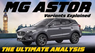 MG Astor Petrol Variants Explained  Sprint Shine Select Sharp Pro Savvy Pro [upl. by Dinesh458]