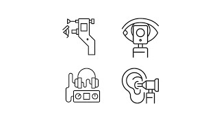 Pack of icons representing medical diagnostic equipment [upl. by Arrait]