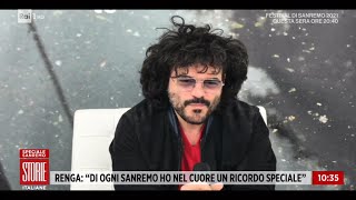 Francesco Renga quotSarà il Sanremo della ripartenzaquot  Storie italiane 02032021 [upl. by Kosak]