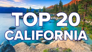 20 BEST PLACES TO VISIT CALIFORNIA [upl. by Enicul]