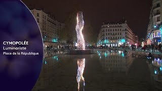 Fête des lumières de Lyon 2022  Cymopolée place de la République [upl. by Eelana]