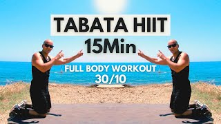 Tabata Full Body 15 Min Workout  3010  HIIT [upl. by Estrellita2]