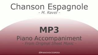 Chanson Espagnole Piano Accompaniment [upl. by Liberati]