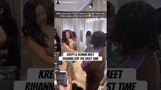 Krept amp Konan Meet Rihanna For The First Time At Selfridges KreptAndKonan Shorts [upl. by Aicilegna]