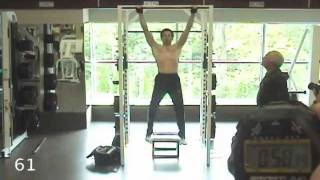 World Record 62 Pull Ups in 60 SecondsAge 50 [upl. by Steward307]