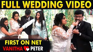 First on Net Full Marriage Video Of Vanitha And Peter Paul  Family Celebration  Cineulagam [upl. by Anawak9]