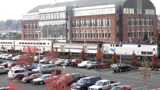 Everett WA Train Station  Filmed by Everett Source [upl. by Schuler]