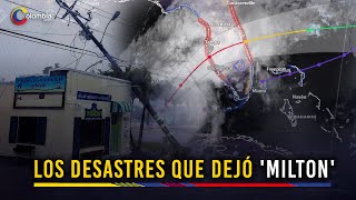 Huracán Milton cruza Florida dejando inundaciones masivas y varios muertos [upl. by Nitsugua]