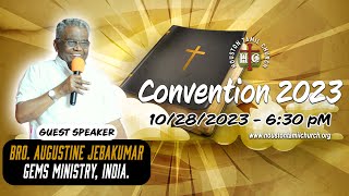 Convention 2023  Day 1  Guest Speaker Bro Augustine Jebakumar  Houston Tamil Church [upl. by Yurt]